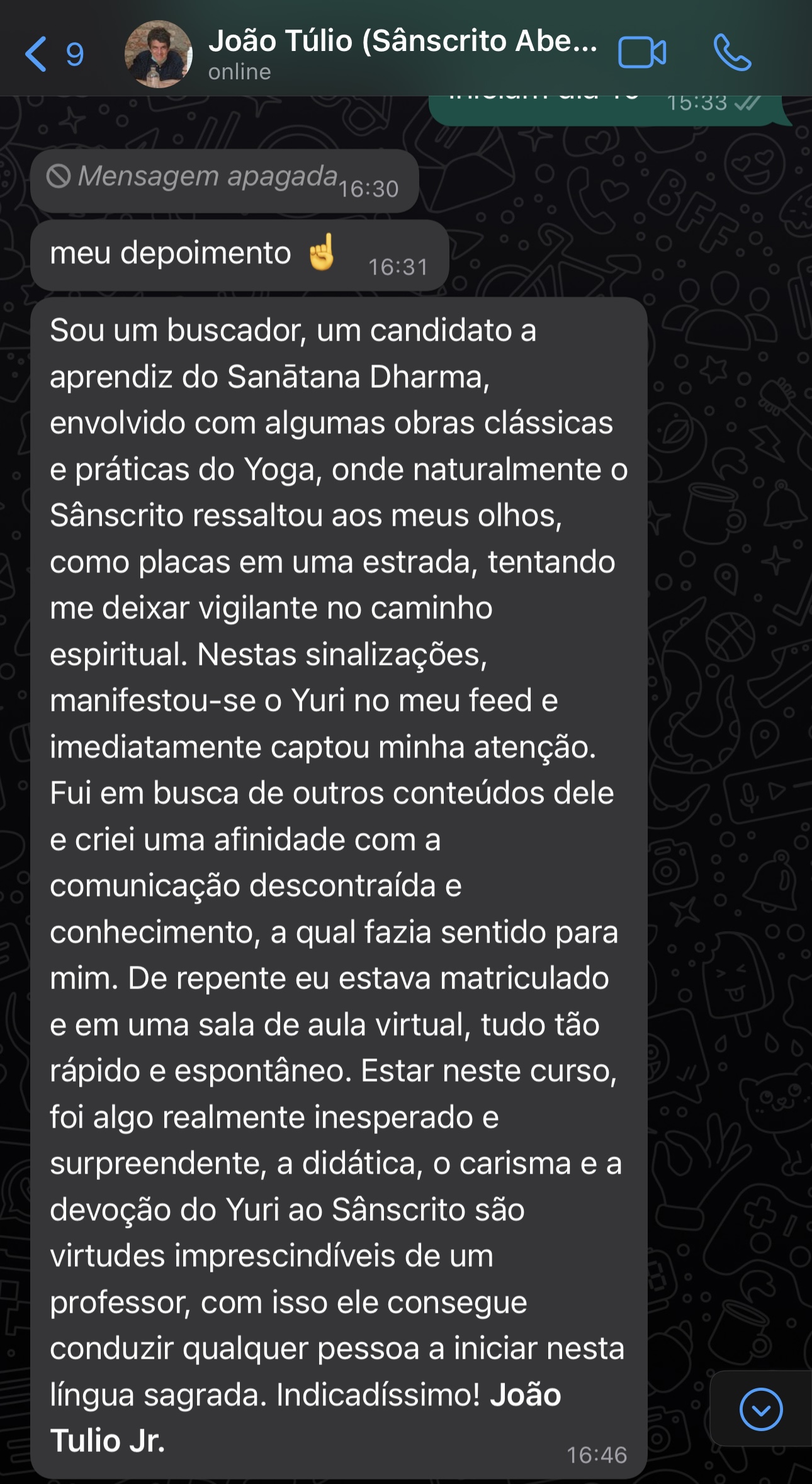 Depoimento de Clóvis