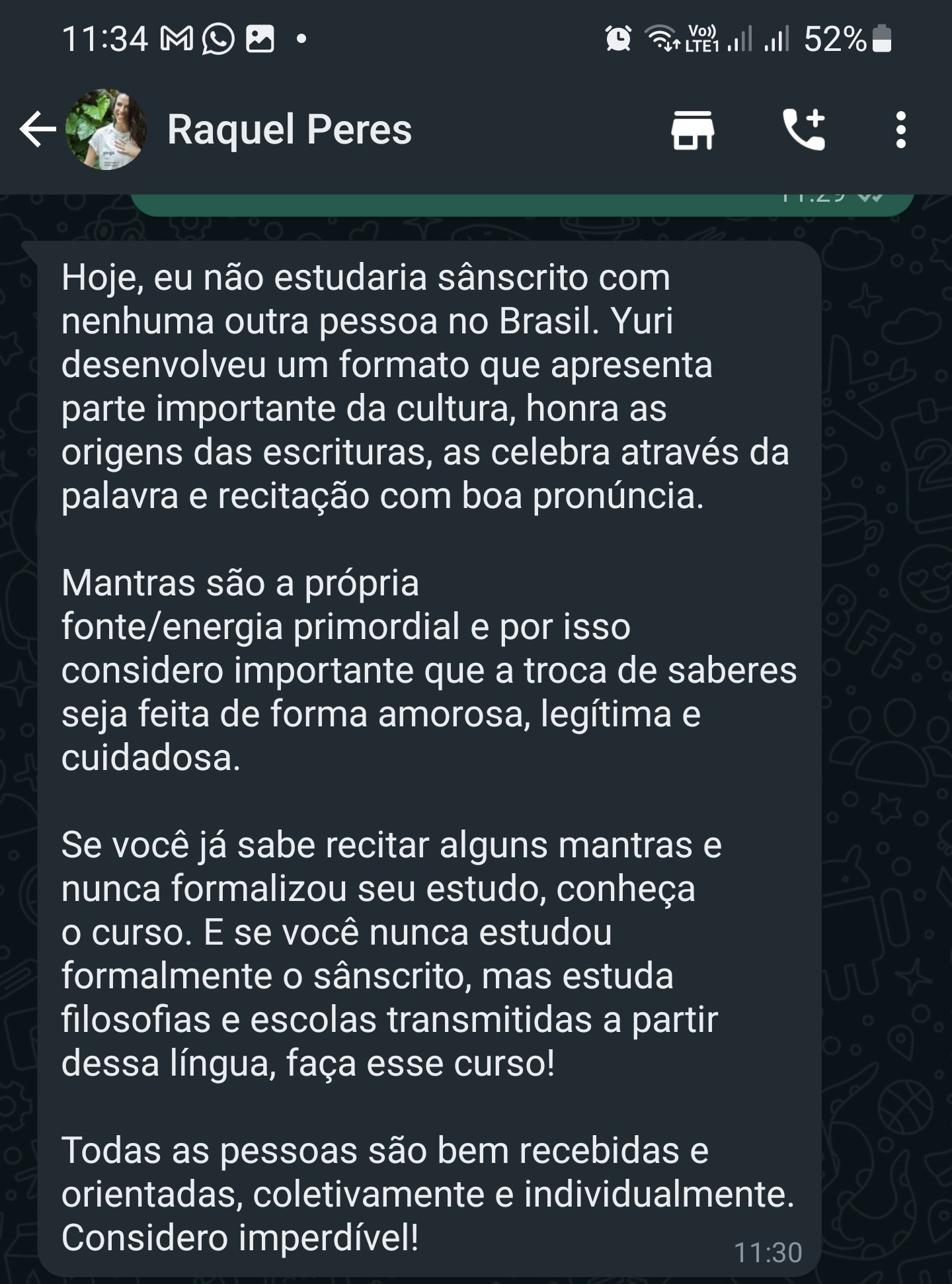 Depoimento de Filipe