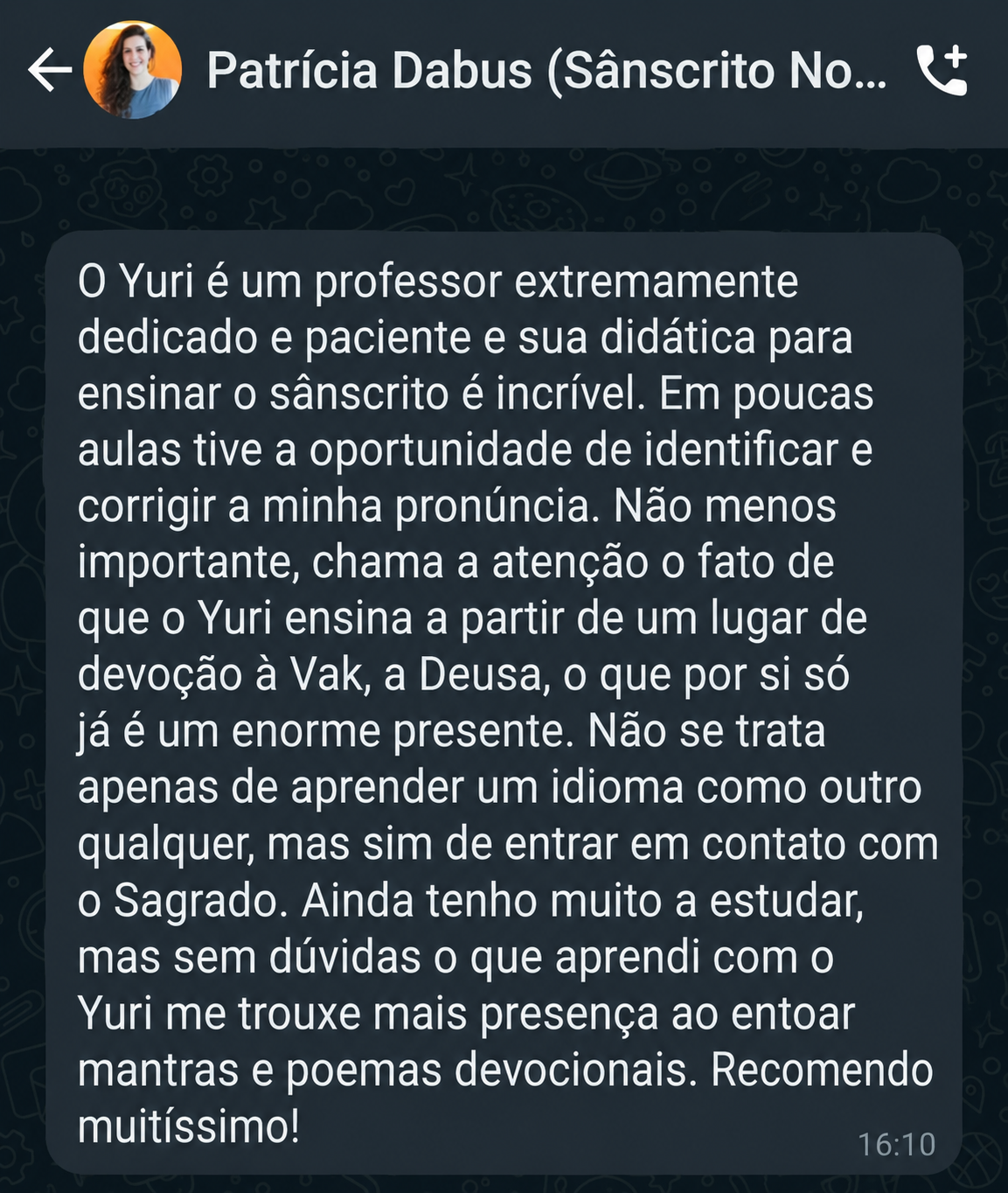 Depoimento de Raquel